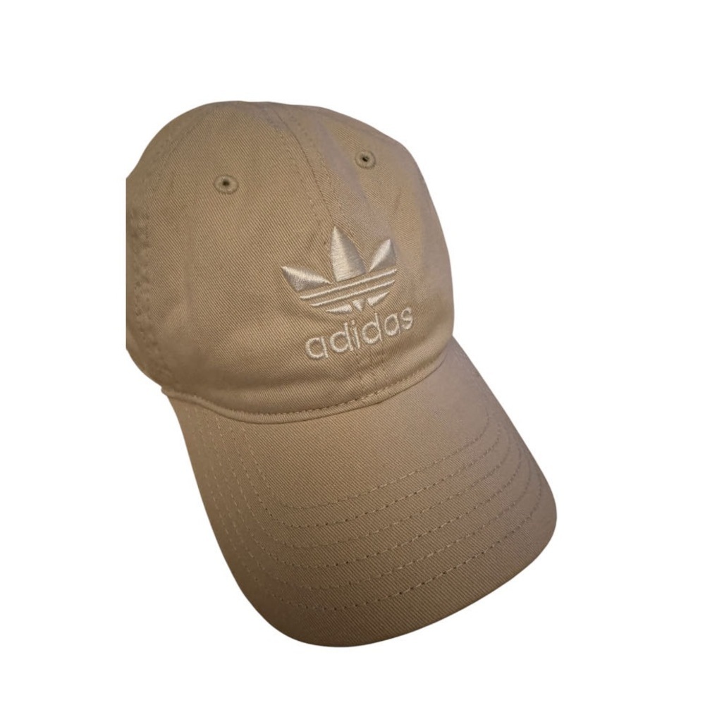 Women’s adidas Originals Relaxed Strap-Back Hat in Khakhi/White NWT